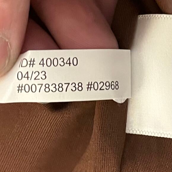 Express Faux Leather Twist Front Midi Dress XL Brown Sleeveless Bodycon - Picture 9 of 13